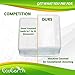 EcoEarth 4x6 Inch Passport & Card Holders with Soft Edge (Clear, 100 PK) - Extra Large (XXL) Vertical ID Holder - Resealable and Waterproof Identification Name Card Holder