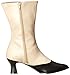 Funtasma Women's Victorian-123 Boot, Cream/Black Polyurethane, 7 M US