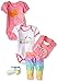 Hello Kitty Baby Girls' Baby Gift Set, Shocking Pink, 3-6 Months