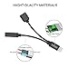 (Upgrade)2 in 1 iPhone 7 Adapter suport iOS10.3, TOPGO Lightning to Charger and Lightning to 3.5mm Aux Earphones Cable for iPhone 7 / 7 Plus [No Calling Function and No Music Control] - Black
