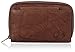 Buxton Women's Heiress Double Zip Organizer, Mahogany, One Size