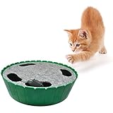 Purrfect Feline-Premium Interactive Cat Toy, Burrow Mouse, Hide &amp; Seek Game, Twitch &amp; Flee, Electronic Exerciser, Teaser, Safe, Quiet Track Technology, Active Healthy Lifestyle for Cats (Peek-A-Mouse)