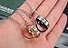 OPK Jewelry Stainless Steel Macthing Couple Necklaces I Will Always Be with You Ring Band Circle Hook-ups Pendent Promise Love Wedding Jewel Gift with Chain