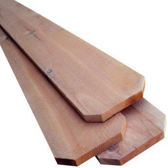 Thunderbird Forest Dog Eared Fence Board 1 " X 6 " X 6 ' Redwood