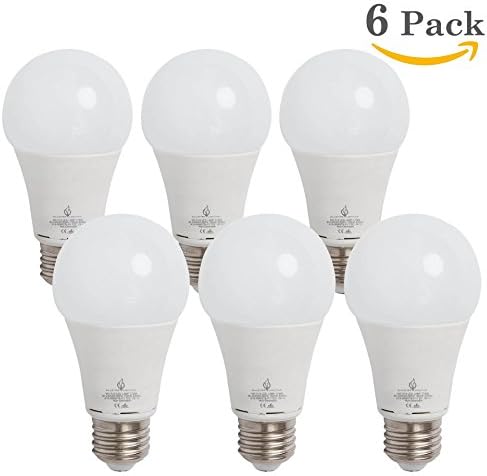 Bluefire High Performance 8 Watts A19 LED Light Bulb, 2800K/ Warm White, 700 Lumens, 60W Replacement - 6PCS Value Pack