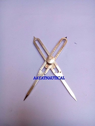 Solid Brass Divider Drafting Proportional Tool 6" Navigational Compass Caliper