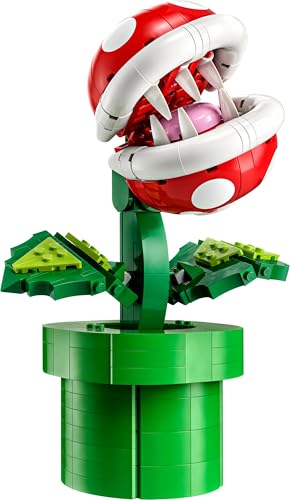 Lego 71426 Super Mario Piranha-Pflanze Set, bewegliche Figur mit Pfeife und 2 Münzelementen, Modellbausatz für Erwachsene zum Bauen, Schlafzimmer-Deko, Geschenk für Männer, Frauen und Jugendliche 8