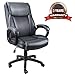 Mysuntown Executive Office Chair, PU Leather Swivel Managerial Task Chair, Ergonomic High Back Home Office & Desk Chair with Lumbar Support(260lb)