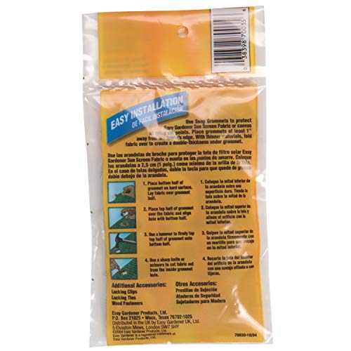 Easy Gardener 70035, Snap Grommets, Sun Screen Accessory, 10 Pieces Pricepulse