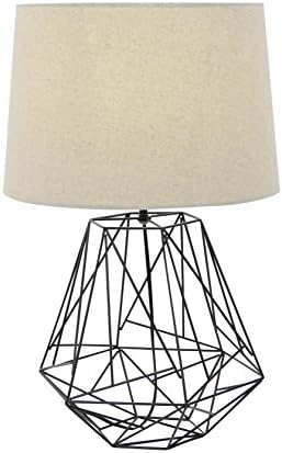 Metal Black Wire Table Lamp 25"H 58660