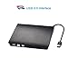 Mailiya USB 3.0 Ultra-Slim Portable External CD DVD RW DVD ROM Drive Writer Burner, External Optical Drive for Laptops, Desktops, iMac Mac Macbook Air Pro (Black)
