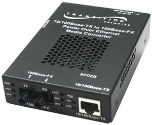 Transition Stand-Alone Power Over Ethernet Media Converter - T - SPOEB1011-100-NA