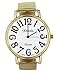 xanadu Stainless Steel Stretch Band Easy to Read Watch (Gold Dial Diameter 40 mm)
