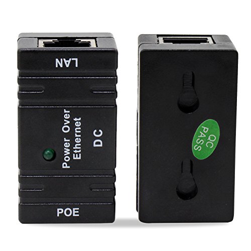 ESUMIC POE Power Over Ethernet RJ-45 LAN Injector Splitter Wall Mount Adapter For IP Camera Networking