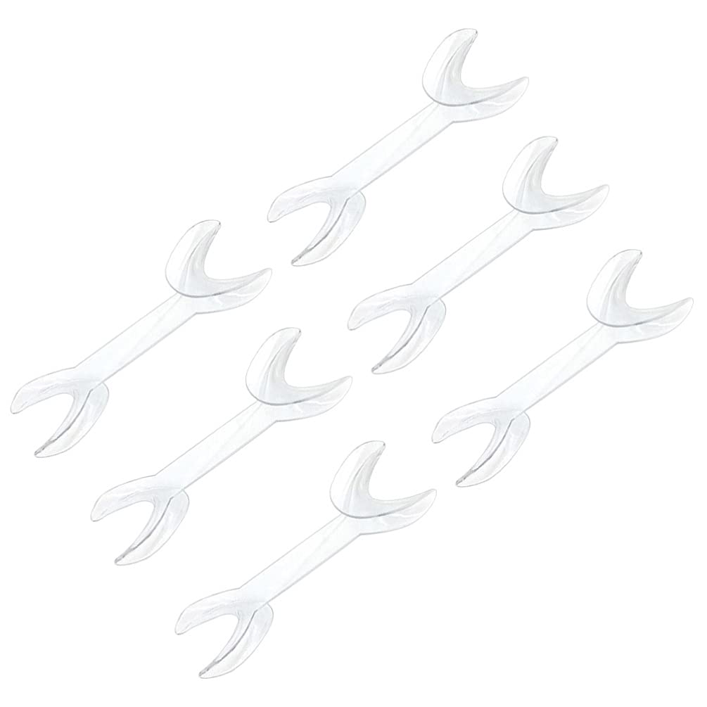 Healifty Disposable Mouth Opener 6 Pcs Double-Headed Mouth Retractors Pc Material Oral Support Flarator for Clinic Examination and Teeth Treatment