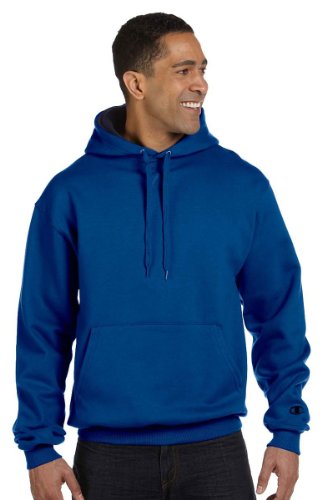 Champion mens Cotton Max 9.7 oz. Pullover Hood - Small - TEAM BLUE NAVY