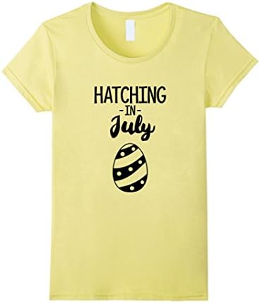 Women's Easter Maternity Shirt Due in July Medium Lemon