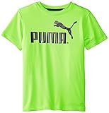 PUMA Little Boys' No.1 Logo Tee, Active Green, 7