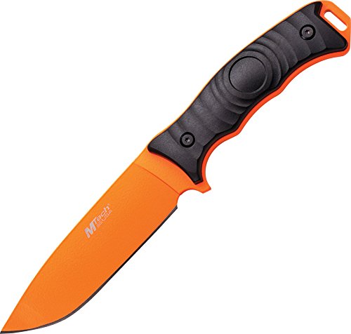 Master Cutlery MT-20-70CO-MC M-Tech Fixed Blade Knife with 5" Blade, Orange, 10"