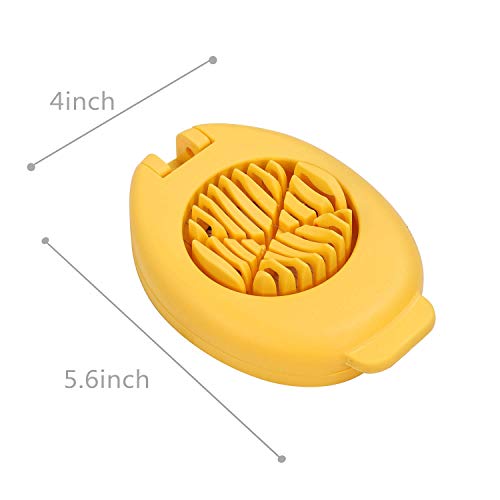 Egg Slicer with Stainless Steel Wire Yellow