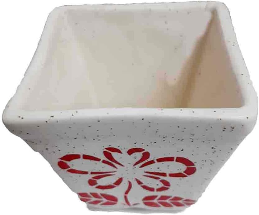 Sharvgun Pot Ceramic Flowing Glaze Base Serial Succulent Plant Pot Cactus Plant Pot Flower Pot Container Planter Bonsai Pots with A Hole Perfect Gift