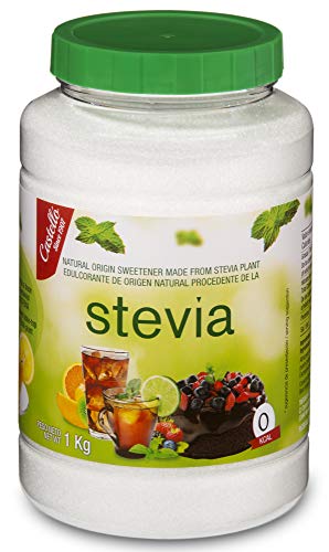 Stevia + Erythrit 1:2 SüÃstoff | 1g = 2g Zucker | 100% Natürlich schmeckender Zuckerersatz - 0 Kalorien - 0 Glykämischer Index - Keto und Paleo - 0 Netto-Kohlenhydrate - Castello since 1907-1 kg