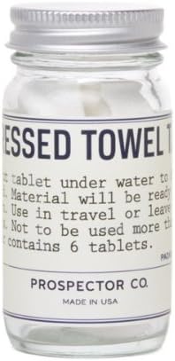 Prospector Co Compressed Towel Tablets (pack of 6) by Prospector Co