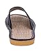 Urban CoCo Summer Slippers Flax PU Indoor Couple Sandals Slippers (11-12B(M) US, Black)
