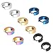 5 Pairs Stainless Steel Small Hoop Earrings Piercing Hypoallergenic Huggie Earrings For Men Or Women (B:Five Pairs(5 Colors))