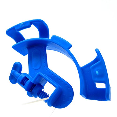 Adjustable Aquarium Hose Holder Fish Tank Filter Water Pipe Mount Pack Of 5 - Blue