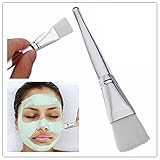 LuckyFine 1X Clear Handle Facial Face Skin Care Mud DIY Masks Soft Applicator Mixing Brush