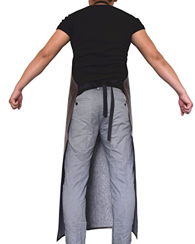 Ulove Prs Protective Work Aprons, Waterproof Aprons for Adults with Neck Adjustable Ultra Lightweight, Utility Apron,Water and Oil Resistant (Coffee)