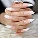 Coolnail Gradeint Natural Nude Pink Stiletto False Fake Nails Ombre French Extra Long Pointed Salon Press On Wear UV Nail Art Tips