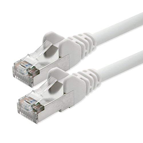 1aTTack CAT 5e foil-shielded FTP network patch cable with 2x RJ45 plugs 10m white