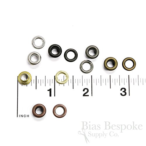 Set of 144, SHAY Size #00 Grommets (9.5mm), Black Plated