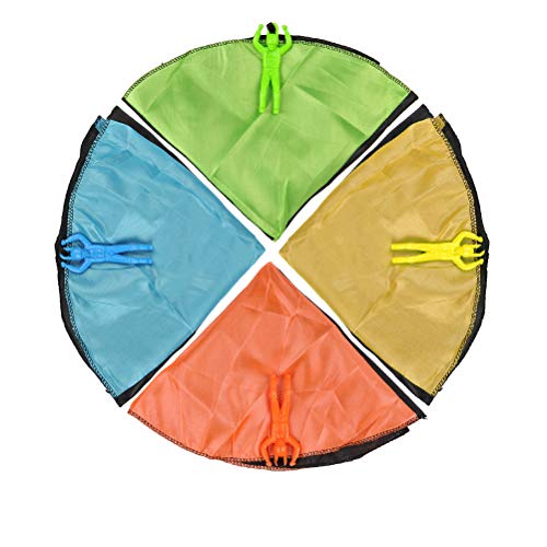 BUYGOO 6PCS Parachute Toys Tangle Free Throwing Hand Throw Parachute Army Man Toss It Up and Watching Landing Outdoor Toys for Kids