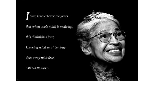 Civil Rights Rosa Parks Motivational Poster 24x36 Do Away With Fear Quote Amazon Ca Home Civil Rights Rosa Parks Motivational Poster 24x36 Do Away With Fear Quote Amazon Ca Home