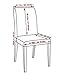 Subrtex Jacquard Stretch Dining Room Chair Slipcovers (2, Black Jacquard)