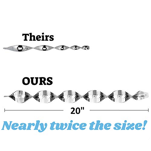 Bird Blinder Deterrent Scare Rods: 20 Inch Reflective Bird Repellent Devices - Woodpecker, Pigeon, and Bird Deterrent Products for Patio, Garden, and More - Hanging Spiral Rod with Reflectors - 6 Pack