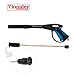 Thunder Hardware 3000 PSI Pressure Washer Gun with 0-60 degree Variable Wand Spray Nozzle with Universal M22-14 Connector Honda Excell Troybilt, Generac, Simpson, Briggs Stratton Pressure Washers