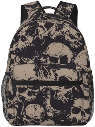 Amazon.com: OUSIKA Cool Evil Skull Print Backpack Large Travel