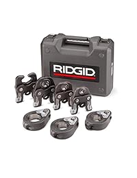 Ridgid 48553 megapress Mandíbulas Y Anillos, 1/2 inch a 2 inch megapress Kit, hidráulicos Crimping Herramientas