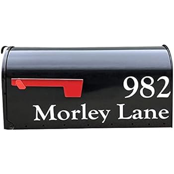 mailbox sticker address custom vinyl