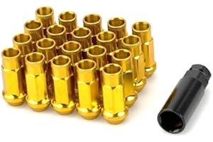 Wheel Stud Compatible with Subaru for Legacy 1989-2019 Iron Car Wheel Nuts Wheel Lug Wheel Bolts Flat Washer Locking Wheel Nu