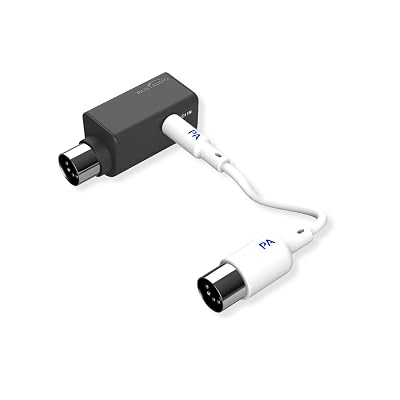 PAINTAUDIO Wireless MIDI Adapter, MIDI Mate Ultra Low Latency Adapter for Synthesizer Digital Wind Guitar Pedal Digital Piano Keyboard to MIDI Devices, Mac OS/iOS Devices