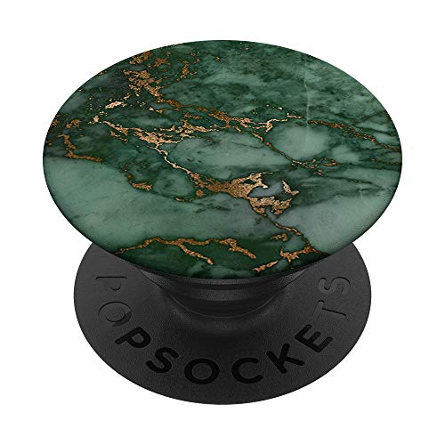 elegante patrón verde bosque oscuro y verde jade popsockets popgrip: agarre intercambiable para teléfonos y tabletas