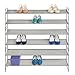 Lynk Vela Stackable Shoe Shelves 2 Tier - Shoe Rack Shelf - Platinum