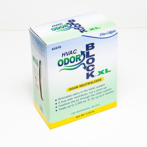 NuCalgon 61070 ClenAir Residential HVAC Odor Block XL, White, 4.25 lb