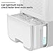 pinlo Dehumidifier Electric Mini Dehumidifiers for Home Basements Bathroom Bedroom Closet Wardrobe RV 2200 Cubic Feet (269 sq.ft) Large 2L Tank Smart Control Dehumidifier