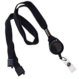5 Pack - Comfort Black Breakaway Lanyard